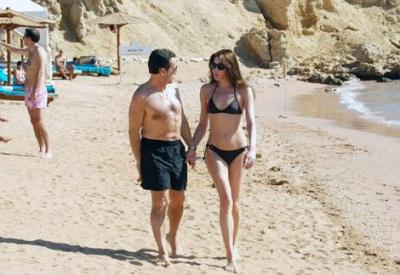Las vacaciones de Sarkozy y Bruni en México, pagadas por millonarios
