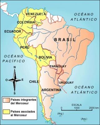 ¿Uruguay o Paraguay?, en libro escolar de Brasil cambian sus ubicaciones