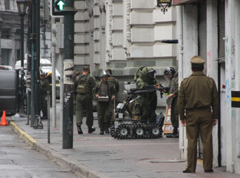 Desactivan una bomba puesta en el diario El Mercurio de Valparaíso