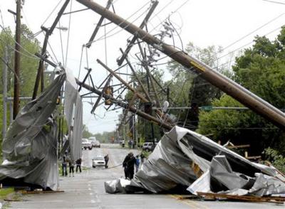 Miles de personas sin electricidad por tormentas en EEUU