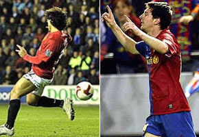 Tévez y Messi, goles argentinos que valen títulos en Inglaterra y España