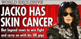 Michael Jackson tiene cáncer de piel, según The Sun