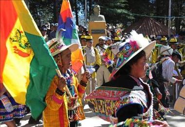 Bolivia celebra dividida la primera revuelta americana contra la colonia española