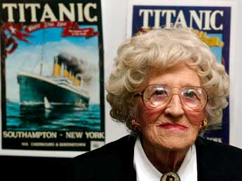 A los 97 años, murió la última sobreviviente del naufragio del Titanic