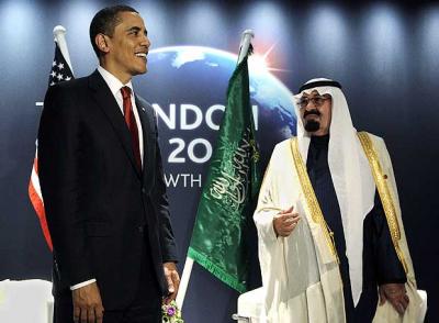 Obama, agasajado como un rey en Riad