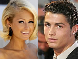 Paris Hilton no le pierde pisada a Cristiano Ronaldo, el jugador más caro del planeta