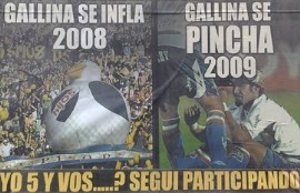 Uruguay: hinchas de Peñarol empapelan 18 con afiches, mofándose de Nacional