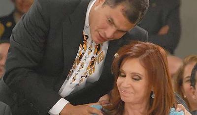 Presidenta argentina "indispuesta de salud" en Ecuador vuelve a su país