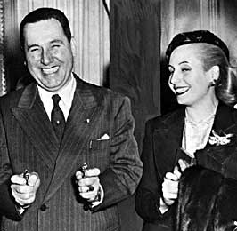 Objetos personales de Perón y Evita, a subasta en Argentina