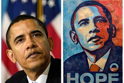 Creador de cartel de Obama admite error