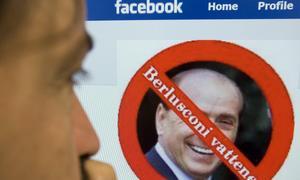 Italia investiga grupos de "Matemos a Berlusconi" en Facebook