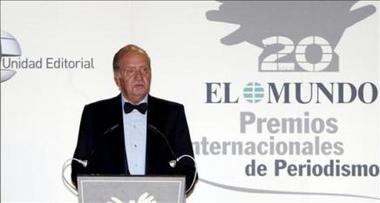 El Rey Juan Carlos elogia el periodismo "crítico y responsable" de España