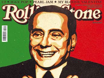 Irónica, la revista Rolling Stone elige a Berlusconi como estrella de rock del año