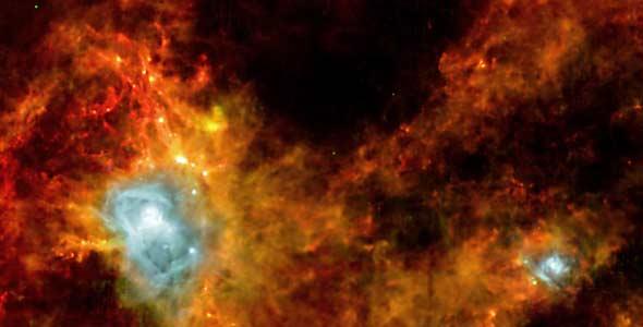 Telescopio fotografía el nacimiento de estrellas