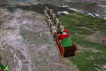 El recorrido de Papá Noel, en vivo y por Internet