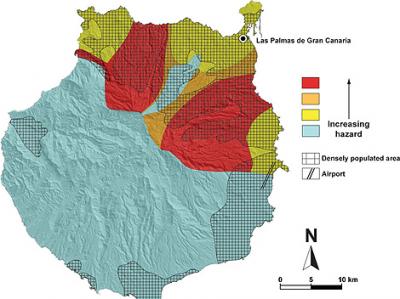 La zona más poblada de Gran Canaria es la de mayor riesgo volcánico