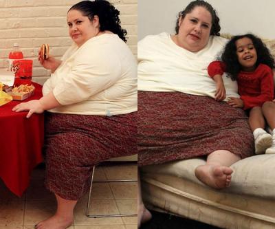 Al demonio con las dietas, ella quiere ser la mujer más gorda del mundo