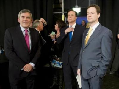 Los líderes británicos se enfrentan al primer debate televisado de la historia