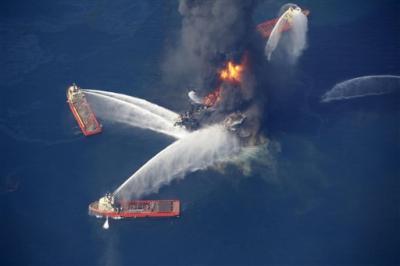 Se hundió la plataforma petrolera accidentada en el Golfo de México