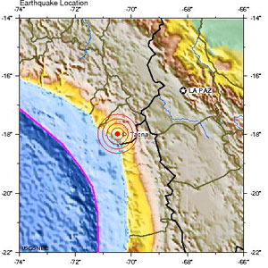 Fuerte temblor causa alarma en frontera entre Chile y Perú