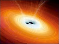 Un agujero negro "se escapa" de una galaxia