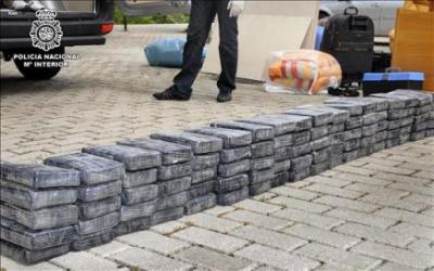 Madrid: 100 kilos de cocaína entre las bananas