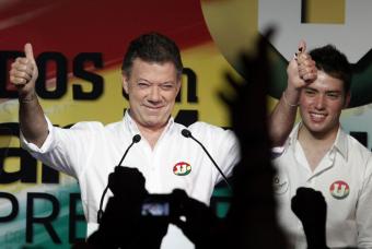 Santos llama a una gran coalición en Colombia tras su arrolladora victoria