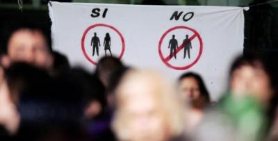 Evangélicos se manifiestaron en Buenos Aires en contra del matrimonio gay