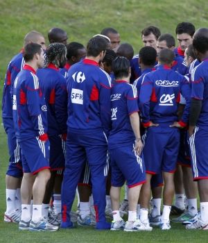 Los jugadores franceses volvieron a entrenar después del escándalo