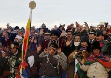 Celebran el año nuevo aymara 5518 en todo Bolivia