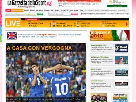 La prensa italiana estalló en mil pedazos