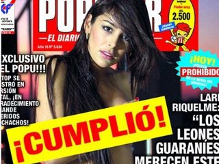 La Novia del Mundial se desnudó en honor a los jugadores paraguayos