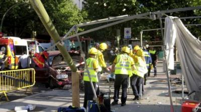 Un conductor causa pánico en Madrid al dejar a su paso 13 heridos y destrucción