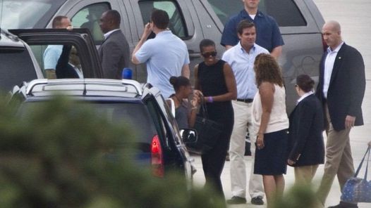 Michelle Obama con aires de reina en España