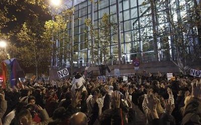 España celebra la navidad con huelgas y paros