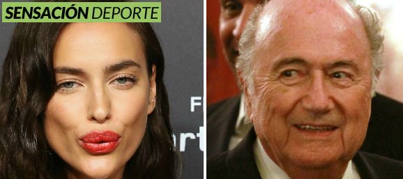 El romance de Blatter con Irina Shayk, la ex de Cristiano Ronaldo