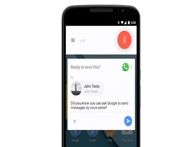 Google permitirá enviar WhatsApp sin utilizar los dedos