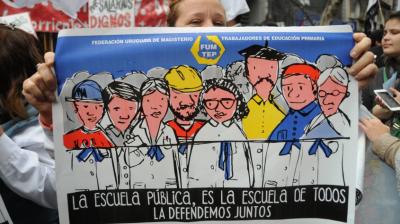 La Educación y la Salud paralizadas en Uruguay
