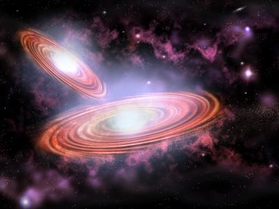 Localizan dos agujeros negros orbitando casi juntos a tan solo una semana luz de distancia