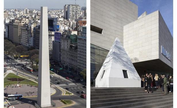 "Desapareció" la punta del Obelisco de Buenos Aires
