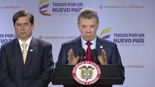 La paz con FARC "está cerca", dijo Santos antes de verse con jefe de guerrilla