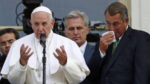 El presidente de la Cámara de Representantes de EEUU no puede contener el llanto frente al Papa
