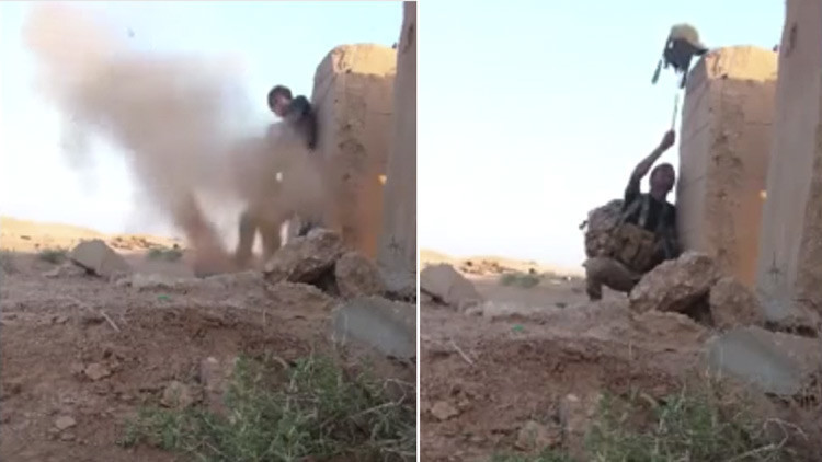 Un soldado se salva burlándose de un tirador del Estado Islámico