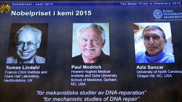 Nobel de Química para investigadores que explicaron los mecanismos de la reparación del ADN