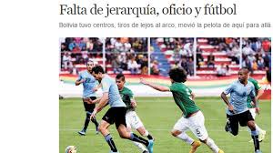 Selección "dio pena", dice la prensa de Bolivia