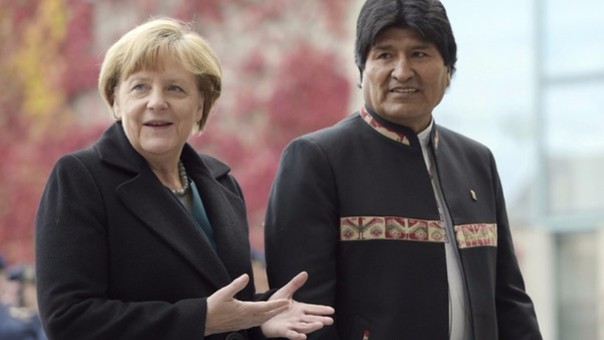 Merkel impresionada por avance de Bolivia
