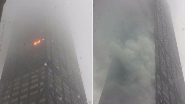 Incendio en icónico rascacielos de Chicago deja cinco heridos