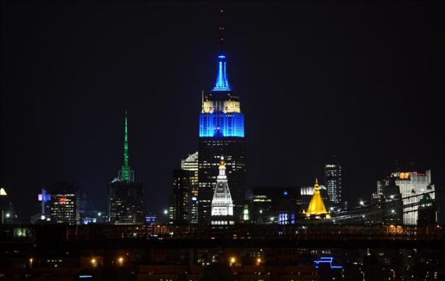 El Empire State se tiñe de azul por el centenario del nacimiento de Frank Sinatra