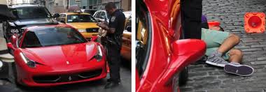 Esto pasa en EEUU cuando el dueño de un Ferrari agrede a un policía