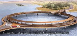 Inauguraron puente de Laguna Garzón y guardavidas de Rocha se lanzaron al agua en protesta